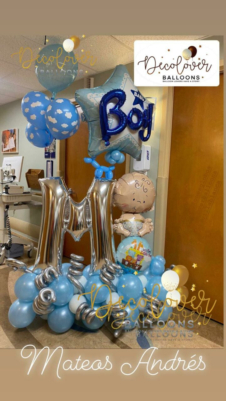 Baby Boy Balloon Bouquet from 225 USD decoloverballoons